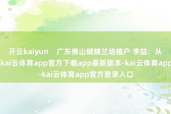 开云kaiyun    广东佛山蝴蝶兰培植户 李喆：从1月份到当今-kai云体育app官方下载app最新版本-kai云体育app官方登录入口