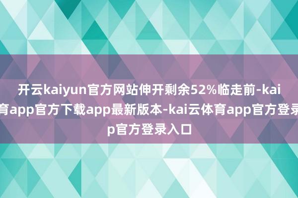开云kaiyun官方网站伸开剩余52%临走前-kai云体育app官方下载app最新版本-kai云体育app官方登录入口