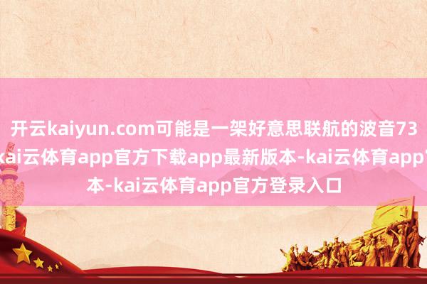 开云kaiyun.com可能是一架好意思联航的波音737-600客机-kai云体育app官方下载app最新版本-kai云体育app官方登录入口