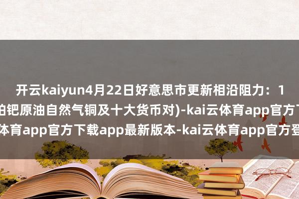 开云kaiyun4月22日好意思市更新相沿阻力：18品种相沿阻力(金银铂钯原油自然气铜及十大货币对)-kai云体育app官方下载app最新版本-kai云体育app官方登录入口