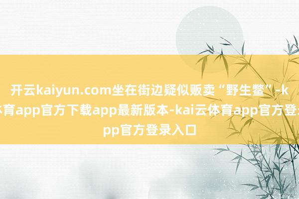 开云kaiyun.com坐在街边疑似贩卖“野生鳖”-kai云体育app官方下载app最新版本-kai云体育app官方登录入口